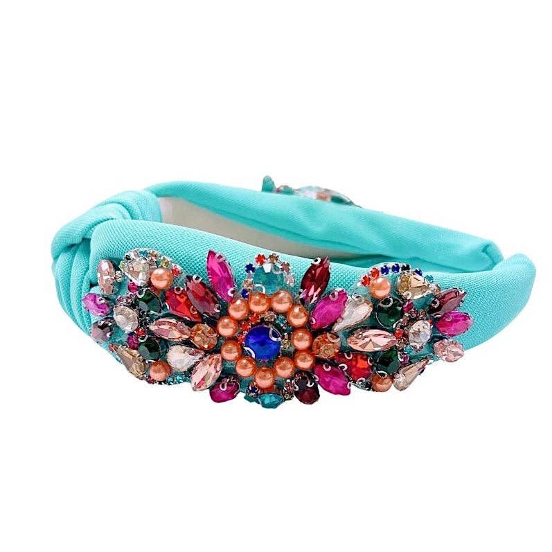 Stunning Gem Headband - Aqua