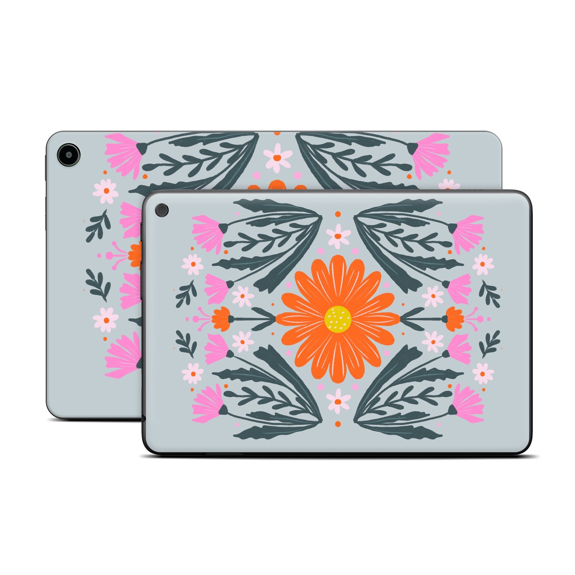 Pink and Orange Flowers - Amazon Fire Skin