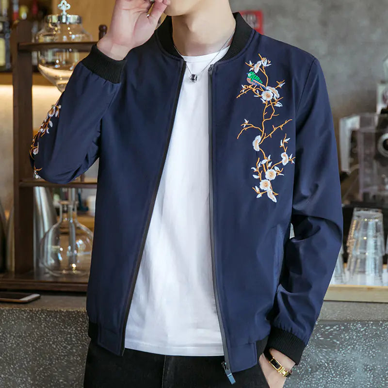 Style Loft Collection Lotus Blossom Lightweight Embroidered Jacket