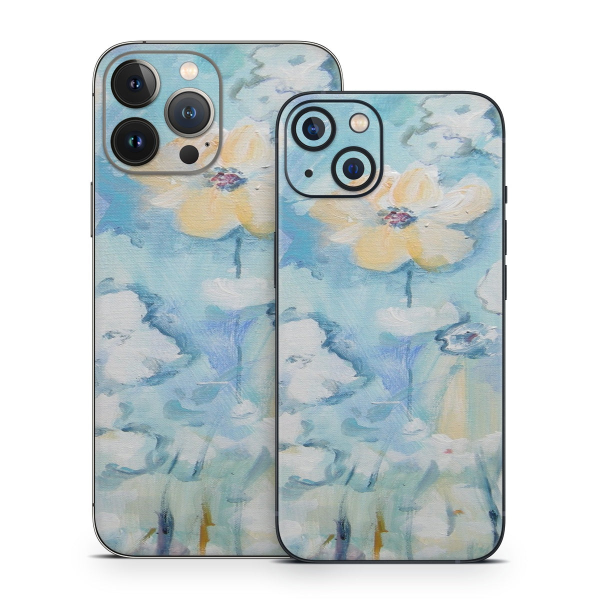 White &amp;amp; Blue - Apple iPhone 13 Skin