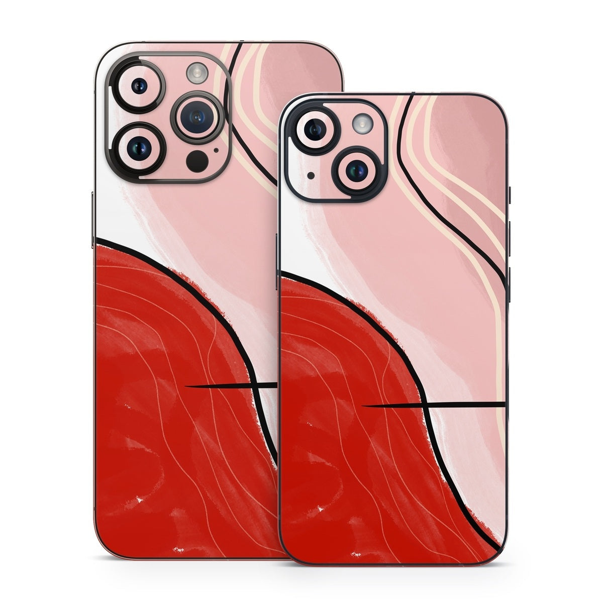 Abstract Red - Apple iPhone 14 Skin