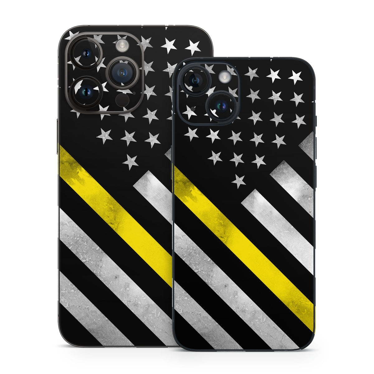 Thin Yellow Line Hero - Apple iPhone 14 Skin