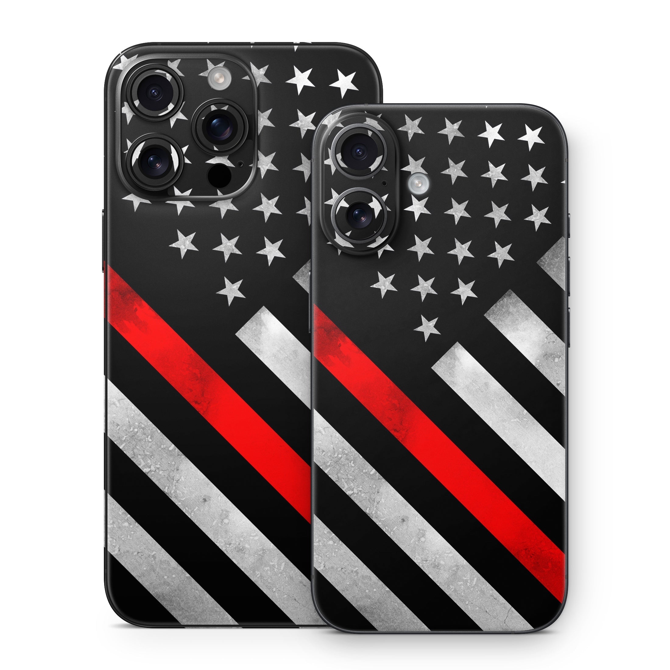 Thin Red Line Hero - Apple iPhone 16 Skin