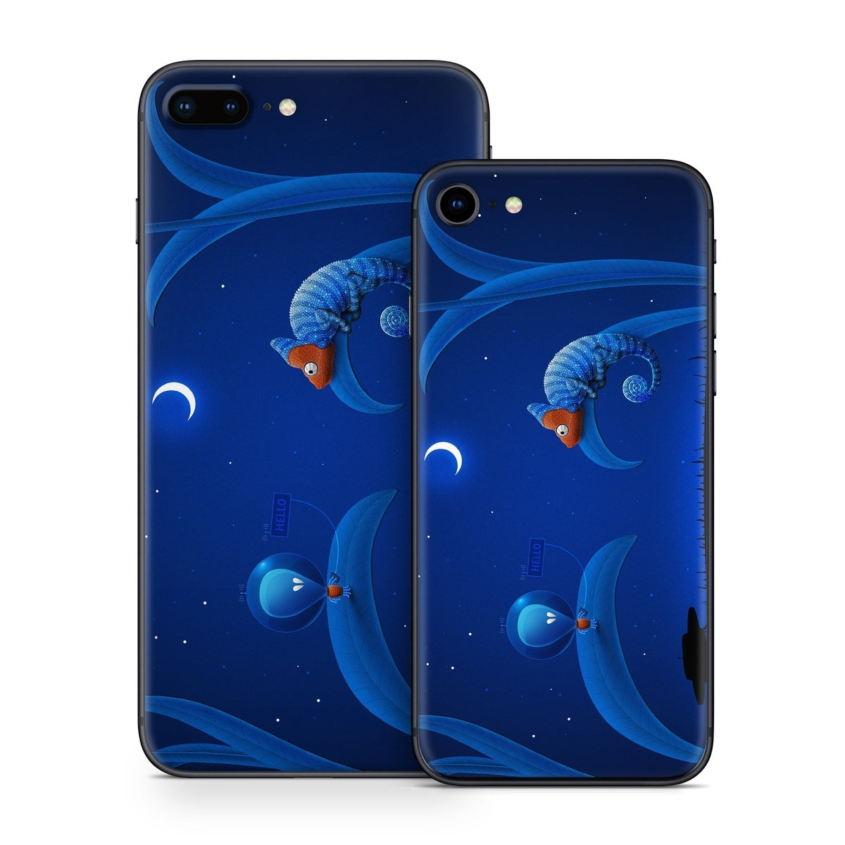 Alien and Chameleon - Apple iPhone 8 Skin