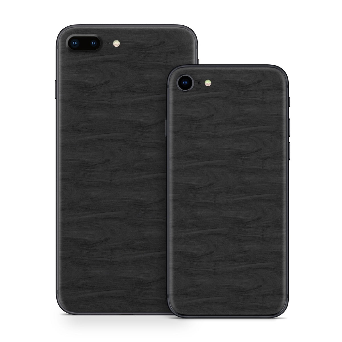 Black Woodgrain - Apple iPhone 8 Skin