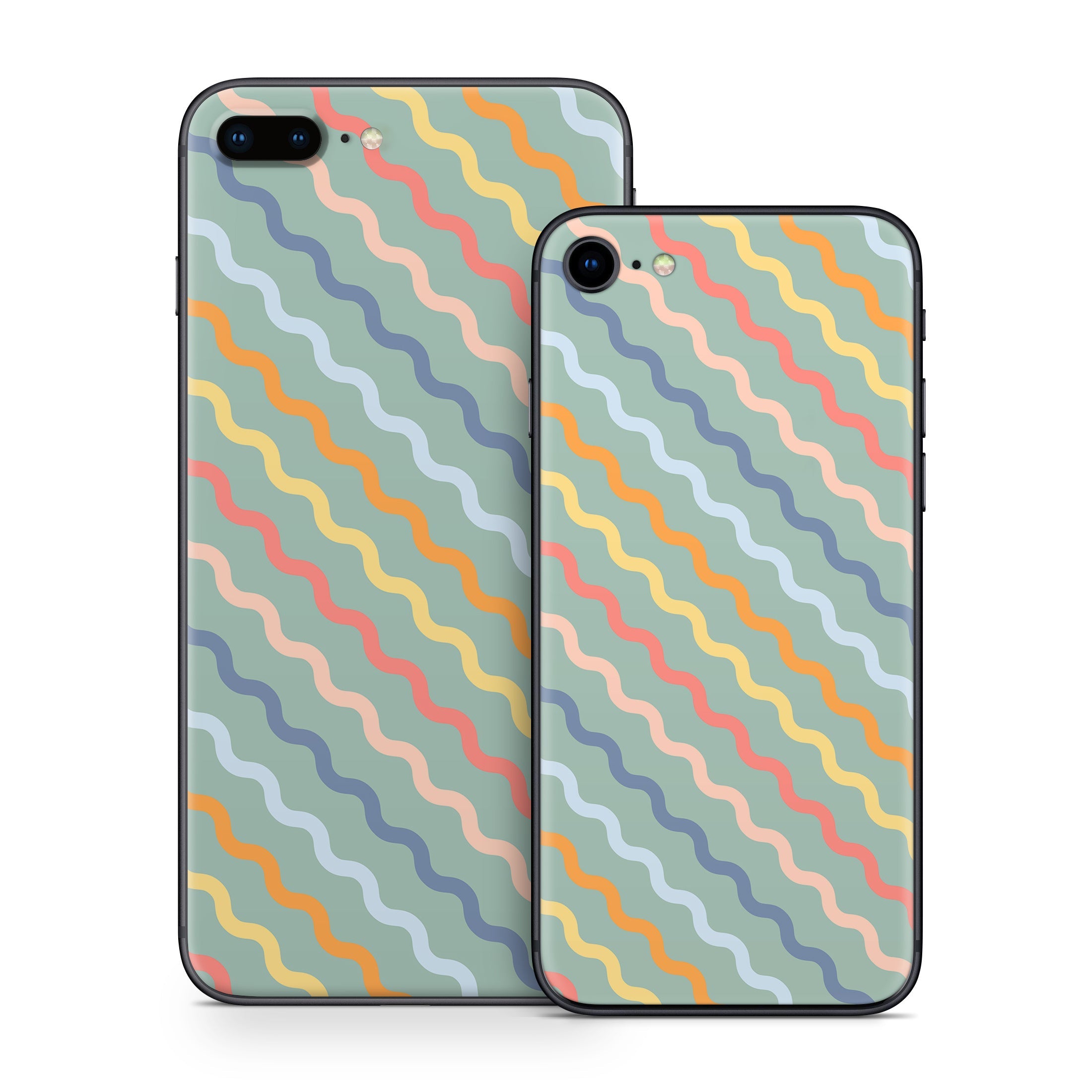 Wavy Diagonal Lines - Apple iPhone 8 Skin