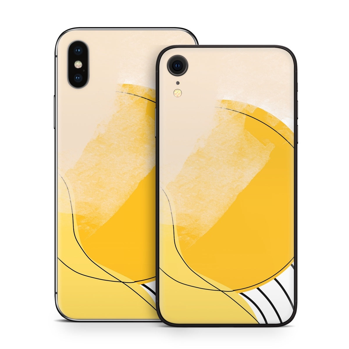 Abstract Yellow - Apple iPhone X Skin