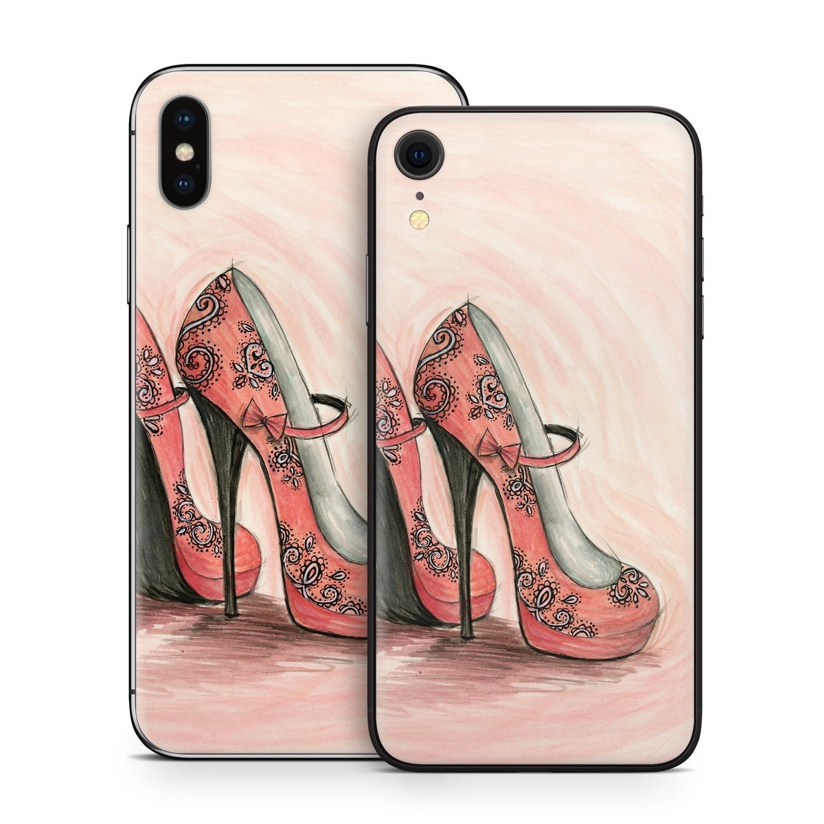 Coral Shoes - Apple iPhone X Skin