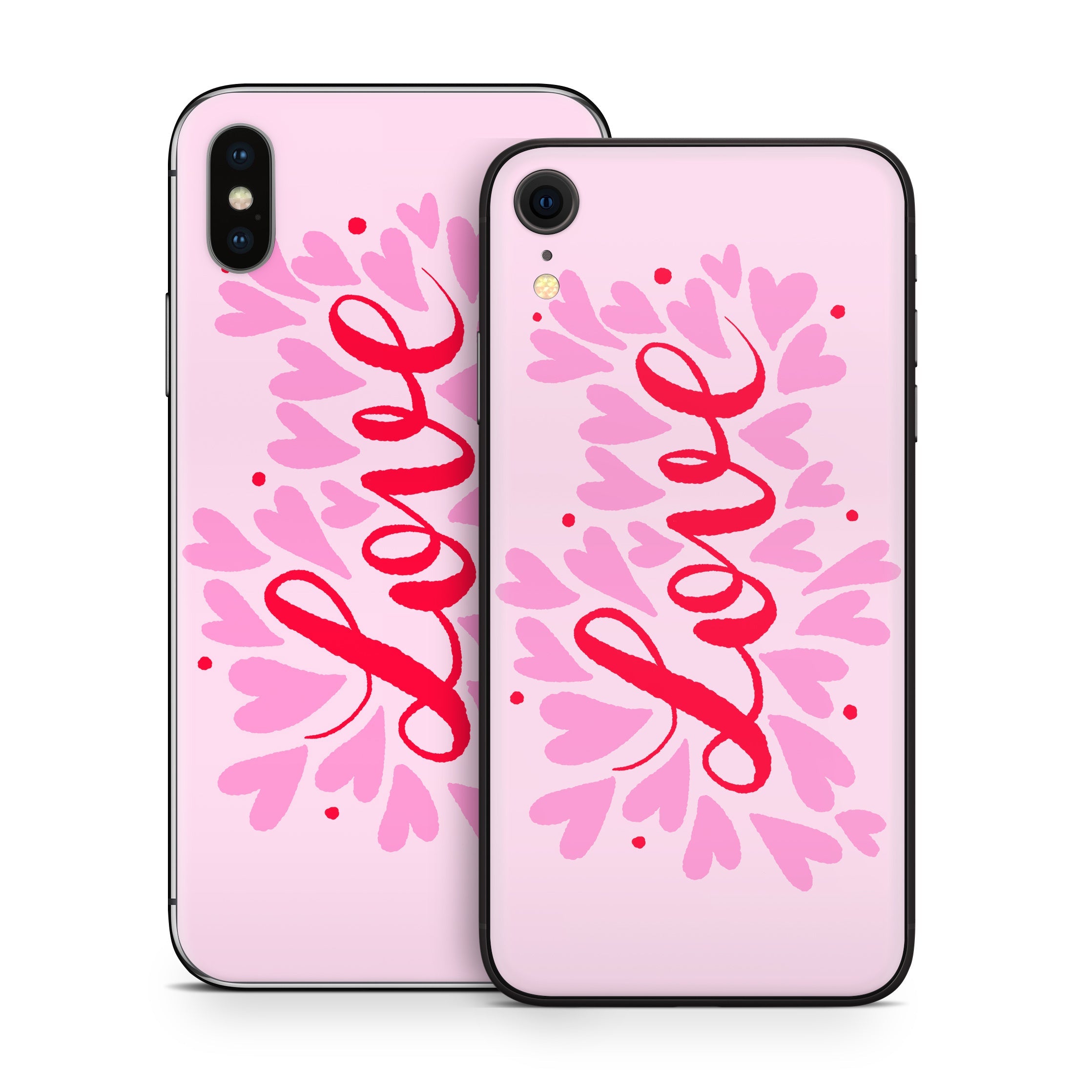 Love Hearts - Apple iPhone X Skin