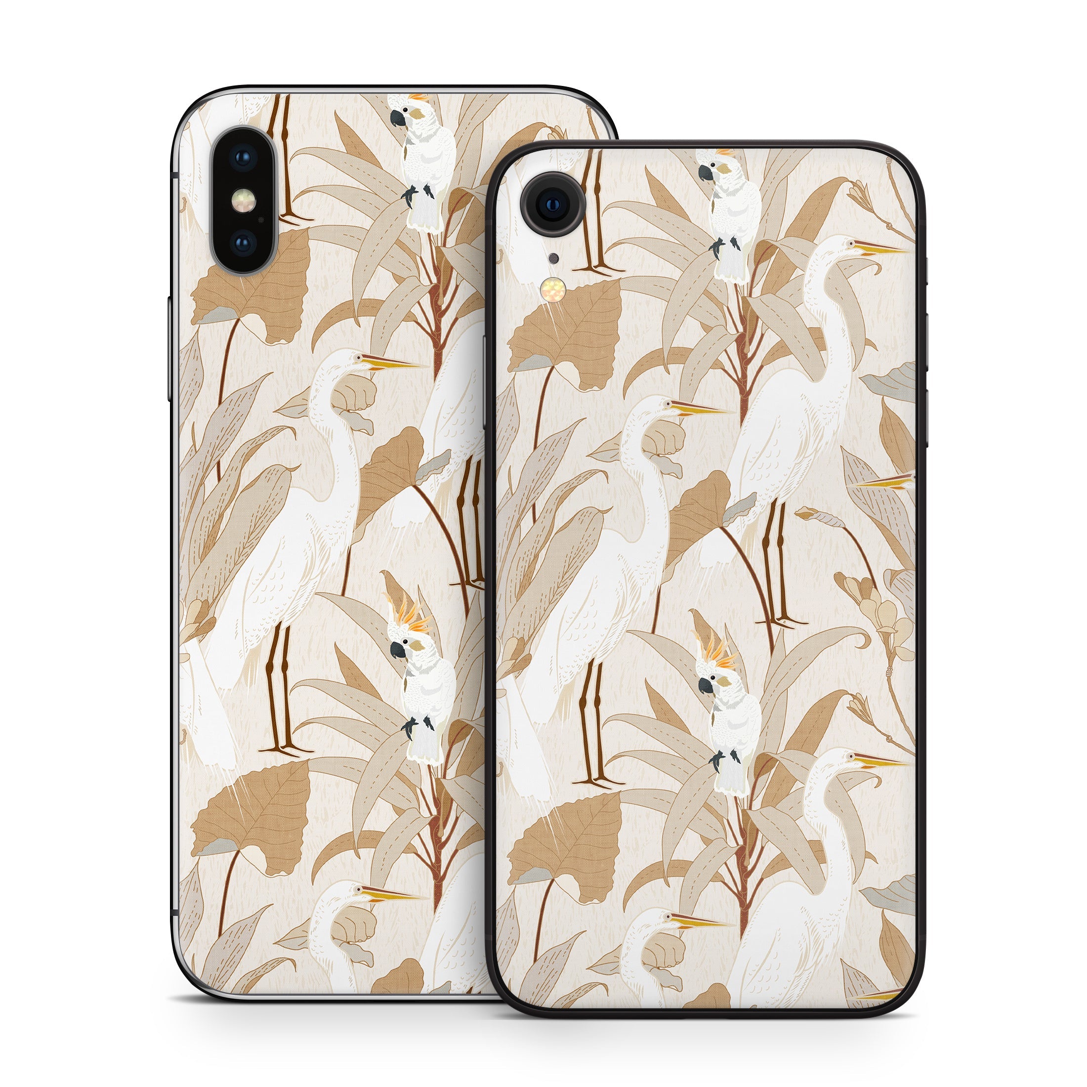 White Cranes Cockatoo - Apple iPhone X Skin