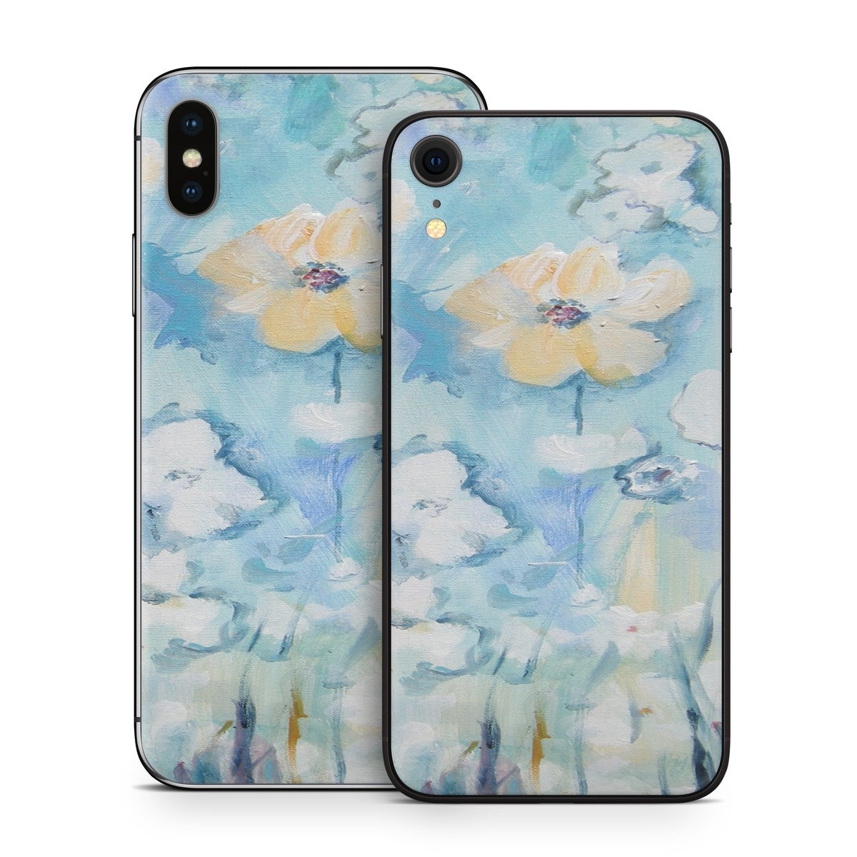 White &amp;amp; Blue - Apple iPhone X Skin