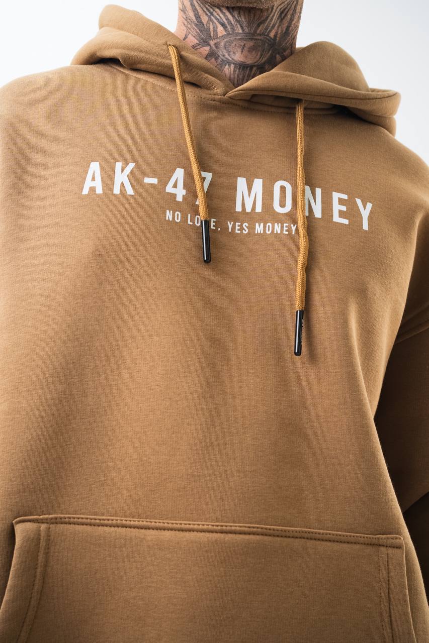 Oversize &#39;Money Power&#39; Graphic Hoodie – Heavyweight Streetwear Sweatshirt