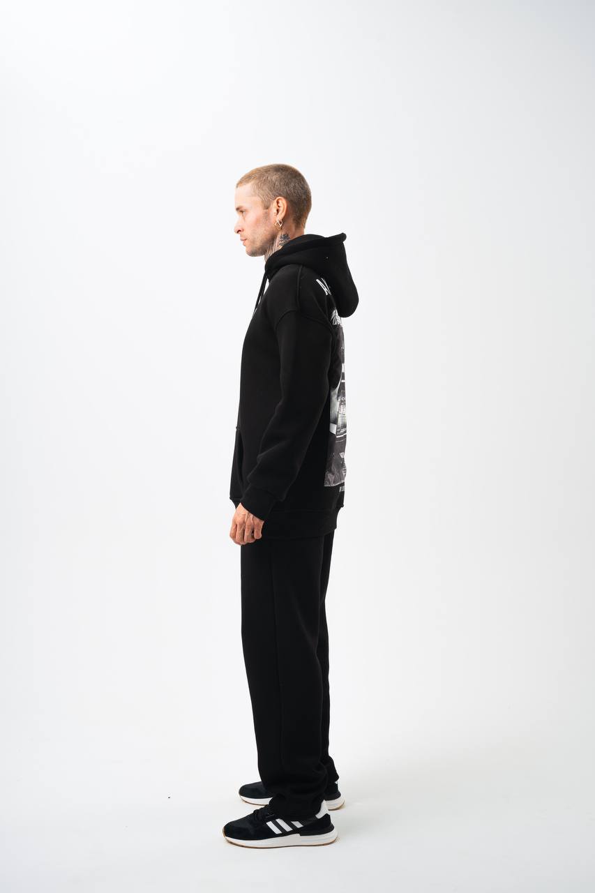 Oversize &#39;Money Power&#39; Graphic Hoodie – Heavyweight Streetwear Sweatshirt