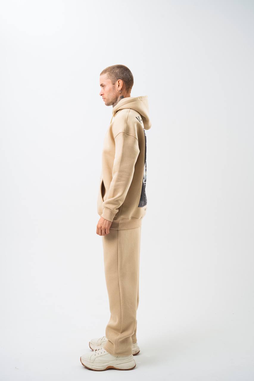 Oversize &#39;Money Power&#39; Graphic Hoodie – Heavyweight Streetwear Sweatshirt