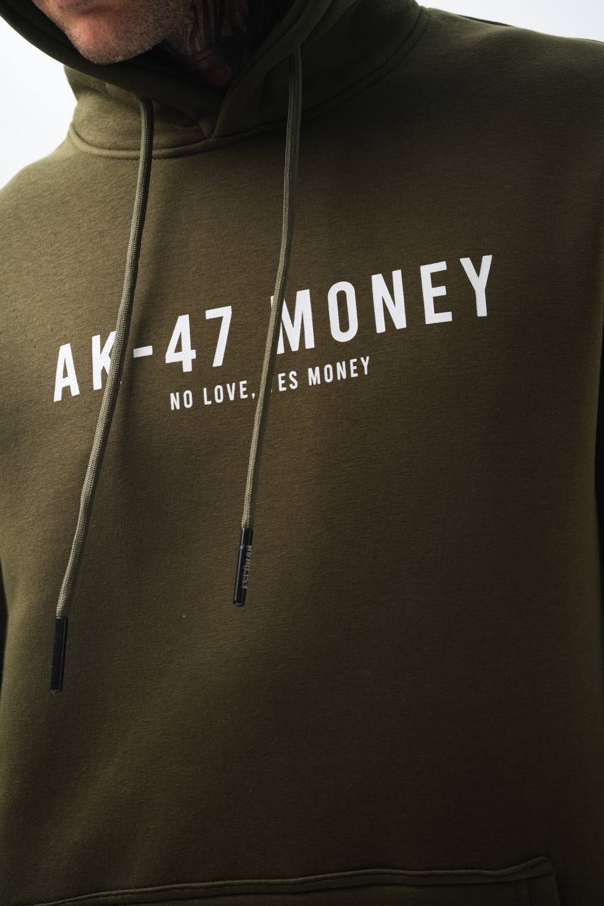 Oversize &#39;Money Power&#39; Graphic Hoodie – Heavyweight Streetwear Sweatshirt