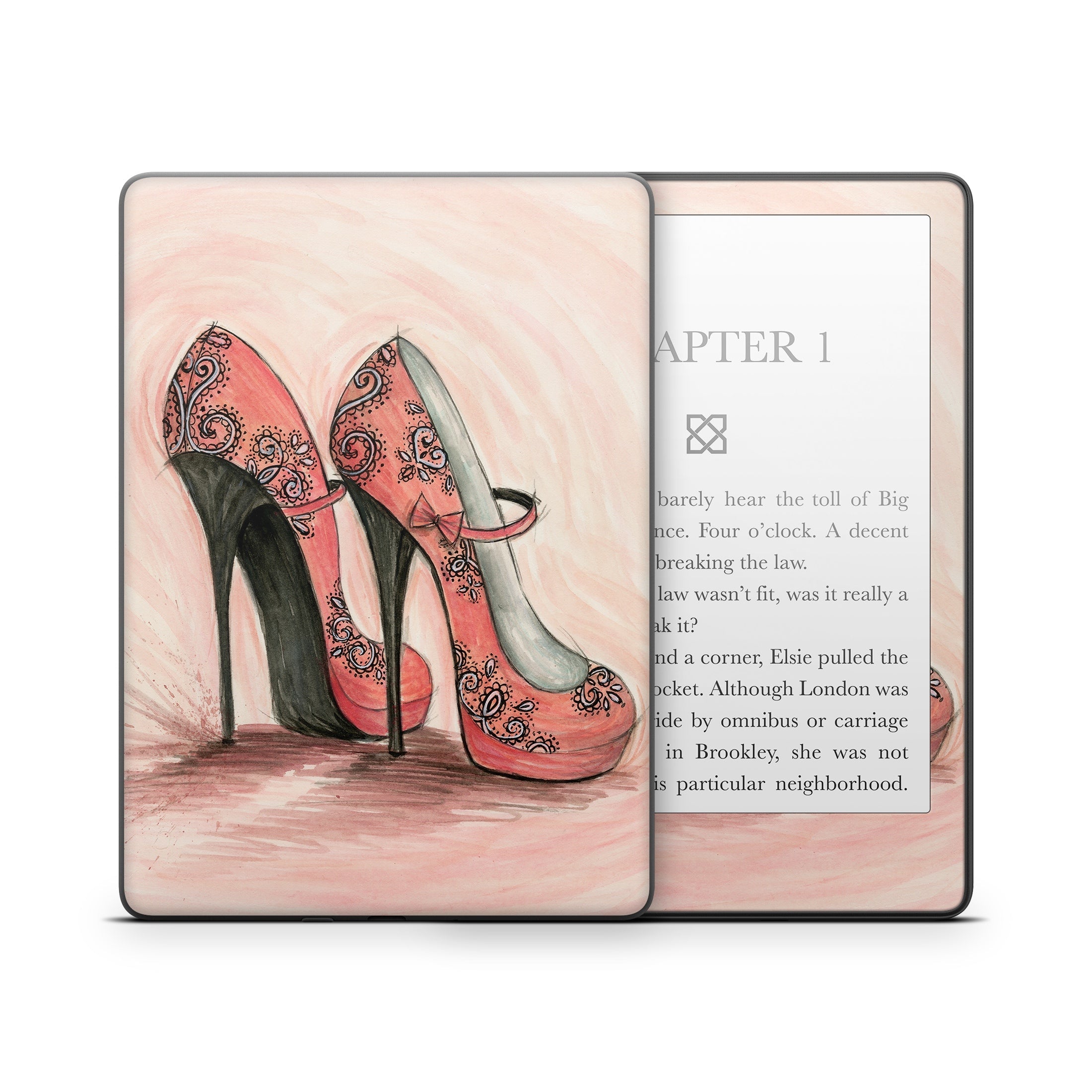 Coral Shoes - Amazon Kindle Skin