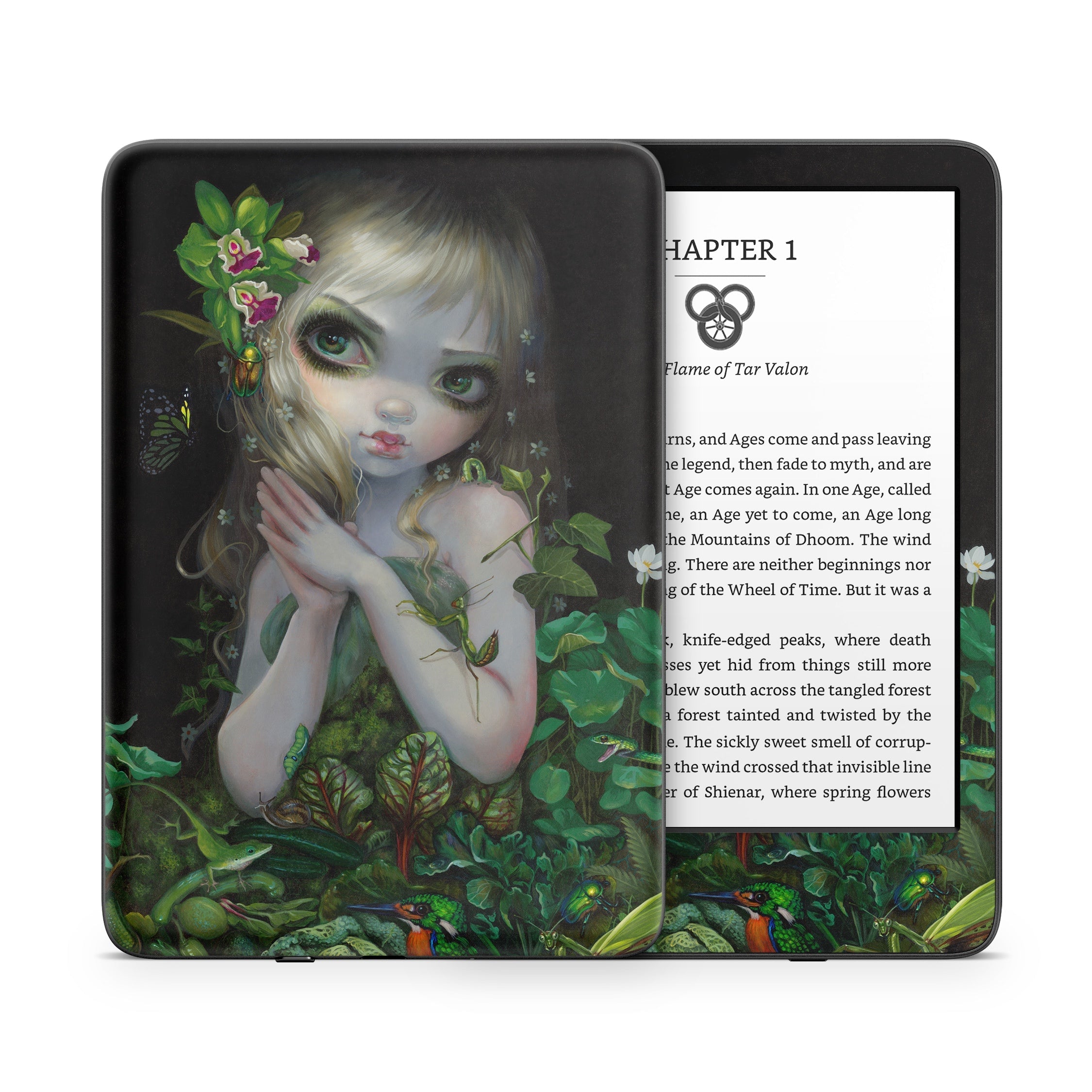 Green Goddess - Amazon Kindle Skin