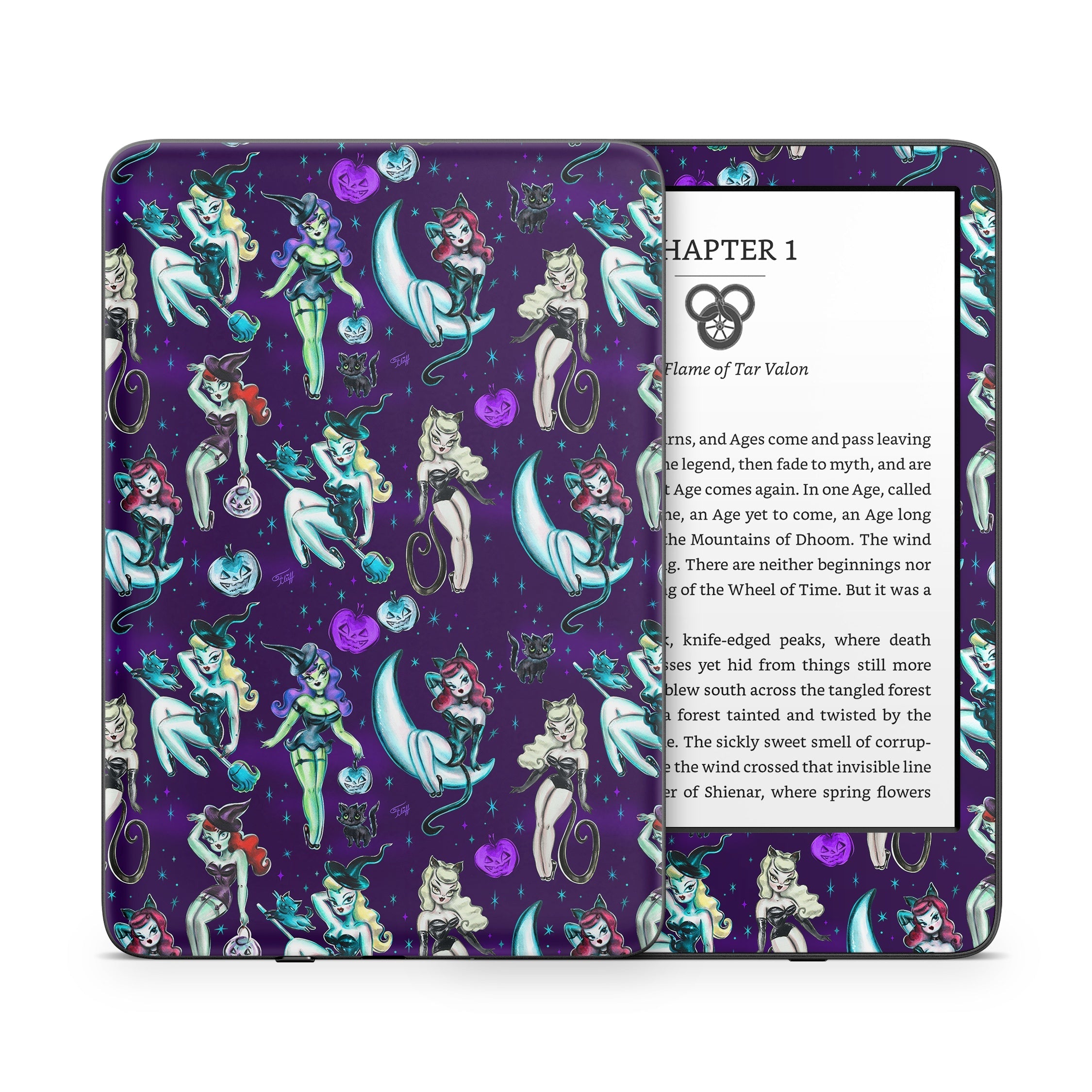 Witches and Black Cats - Amazon Kindle Skin