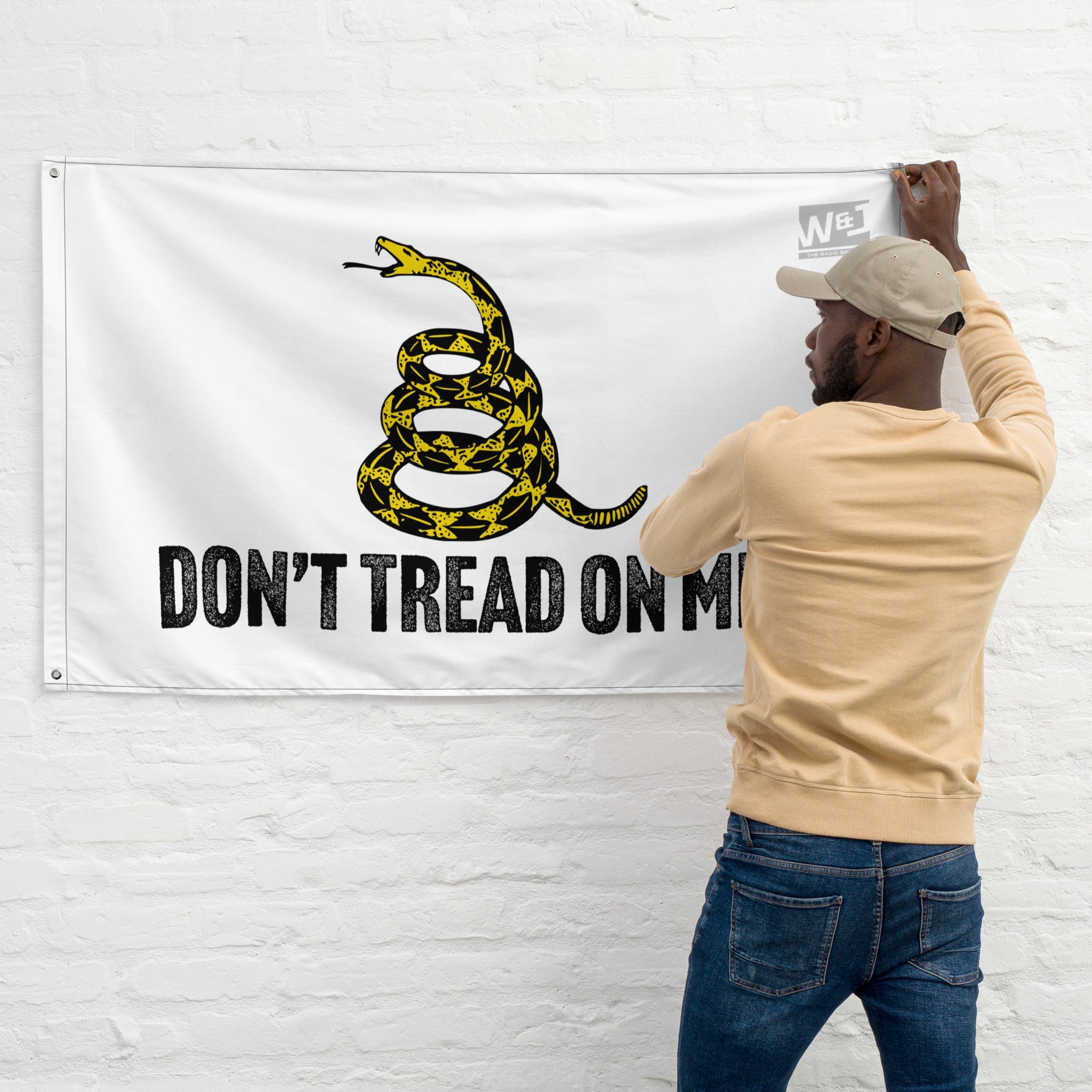 White Gadsden Flag W&amp;amp;J
