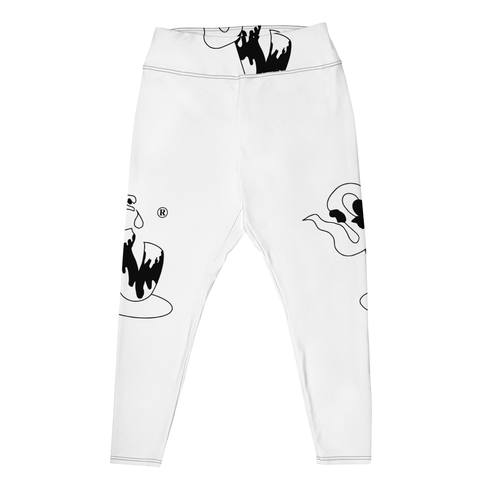 DK From Hou All-Over Print Plus Size Leggings