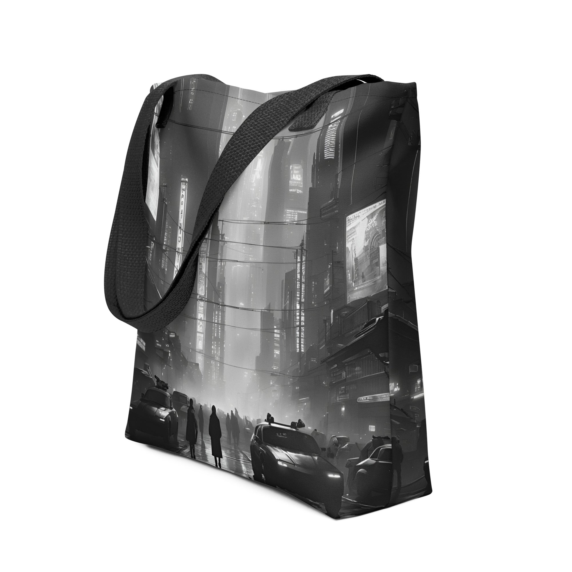 Synthwave City 14 All-Over Print Tote Bag