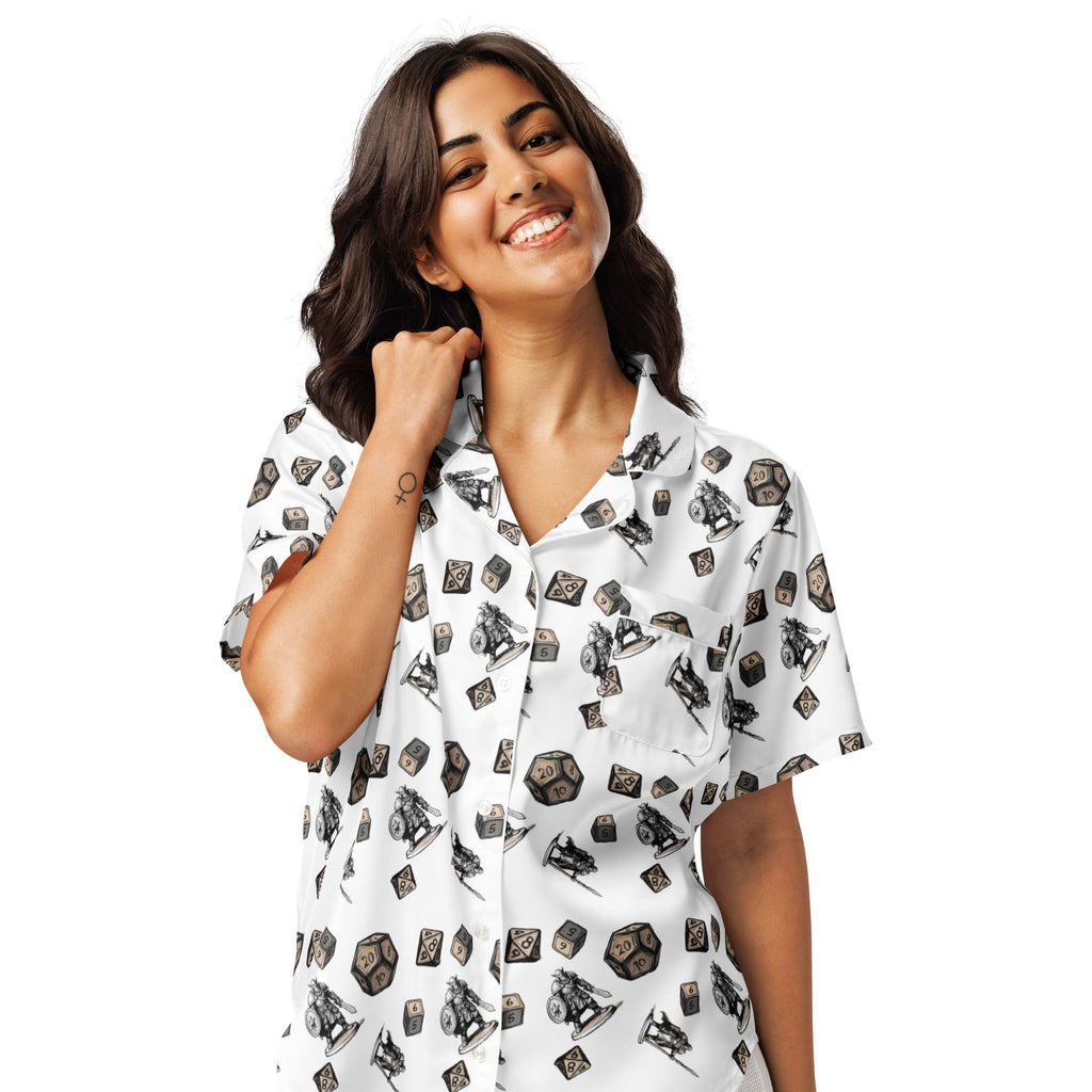 Roll for initiative women’s short sleeve pajama top