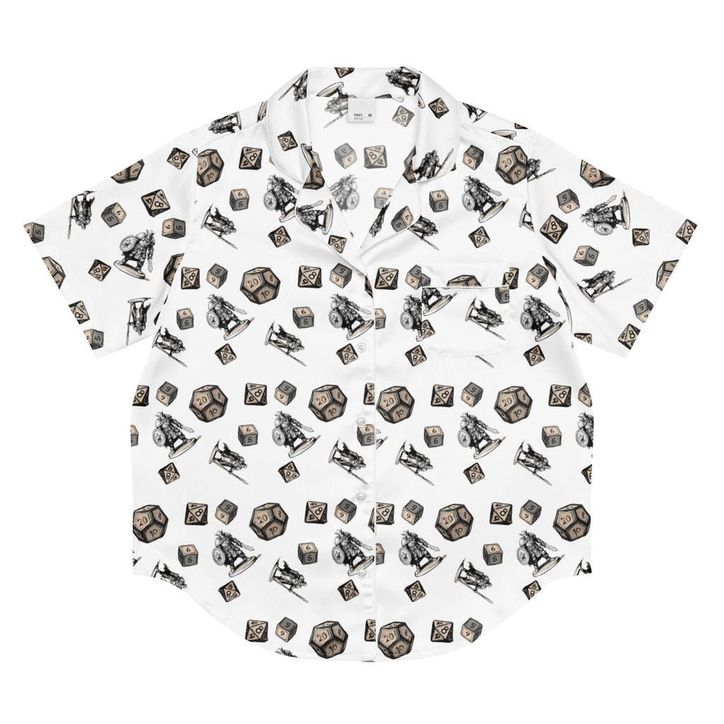 Roll for initiative women’s short sleeve pajama top