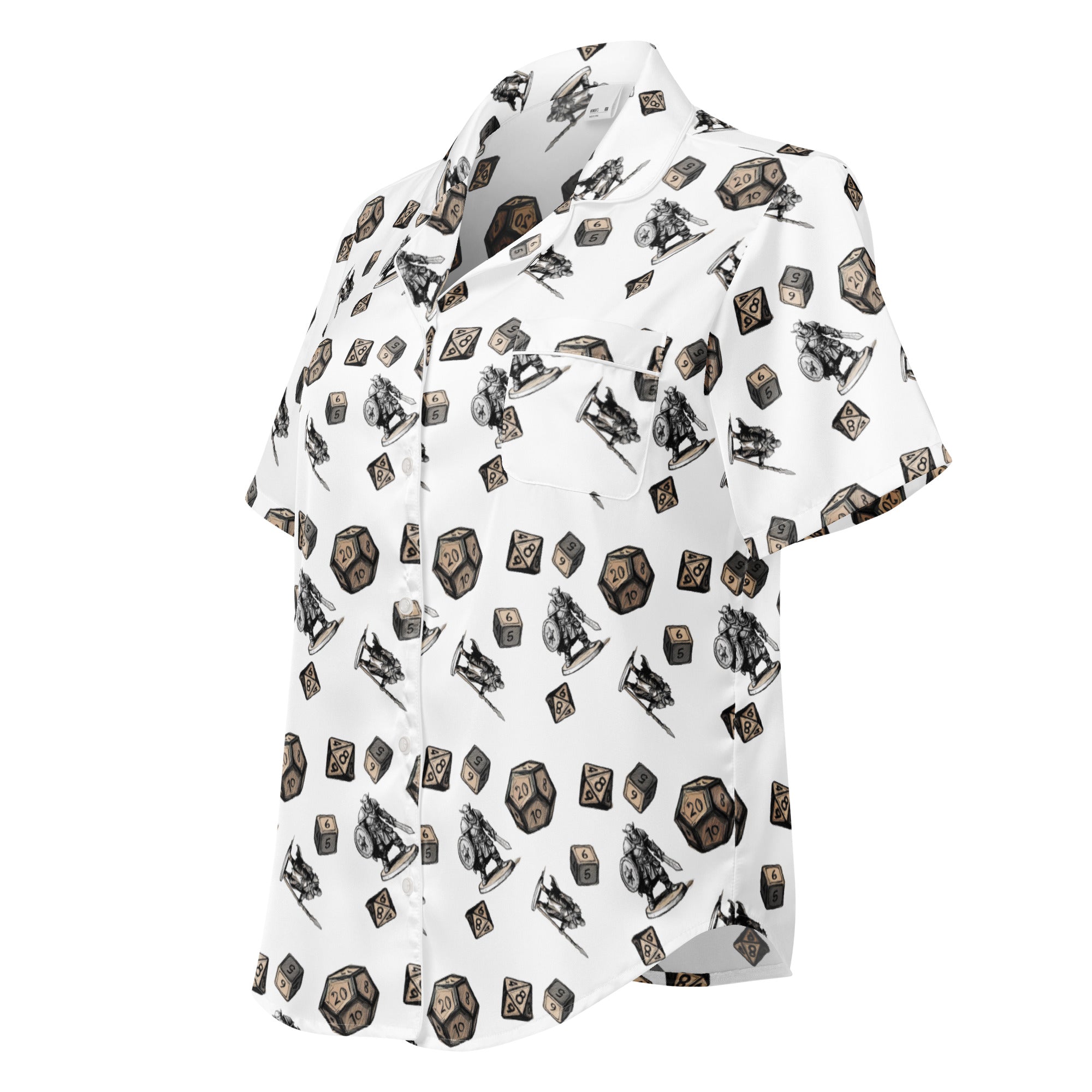 Roll for initiative women’s short sleeve pajama top