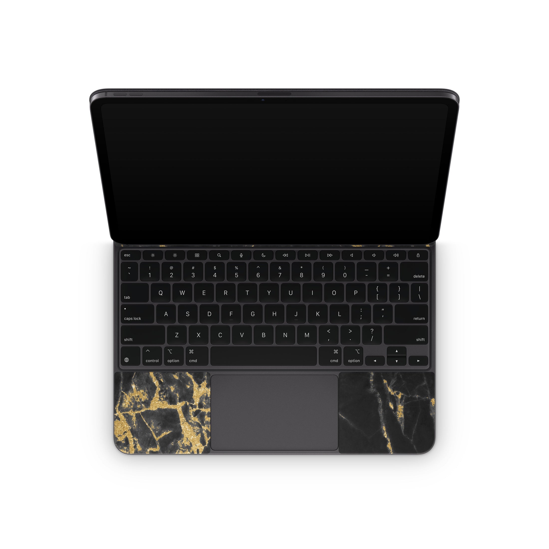 Black Gold Marble - Apple Magic Keyboard for iPad Skin