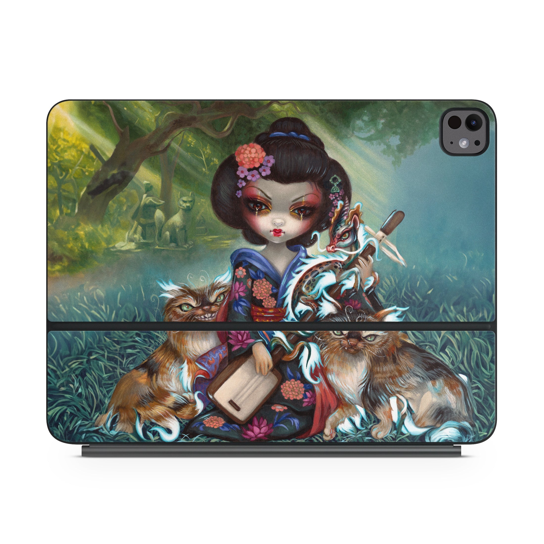 Kirin and Bakeneko - Apple Magic Keyboard for iPad Skin