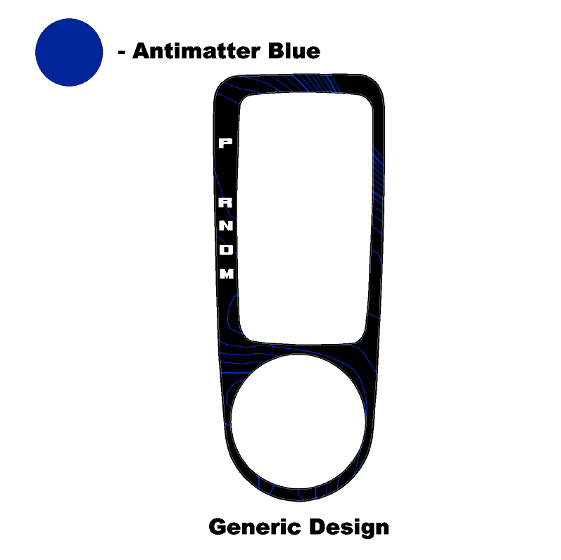 Topo Automatic Shifter Overlay (Printed Series) - 2021+ Bronco Automatic