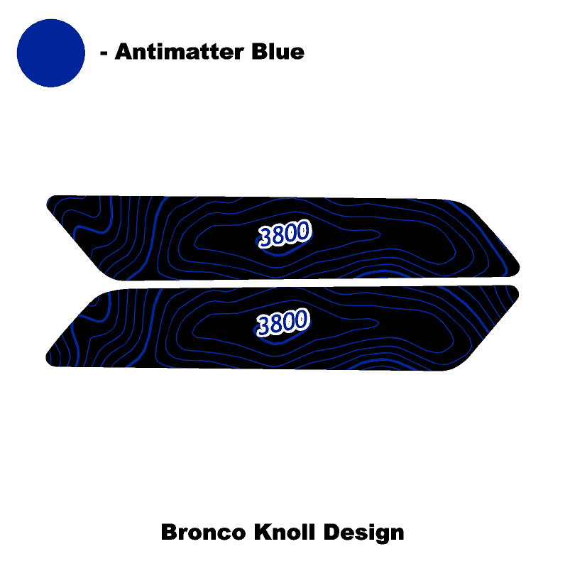 Topo Interior Rear Door Grab Handle Overlay Kit (Printed Series) - 2021+ Bronco 4 Door