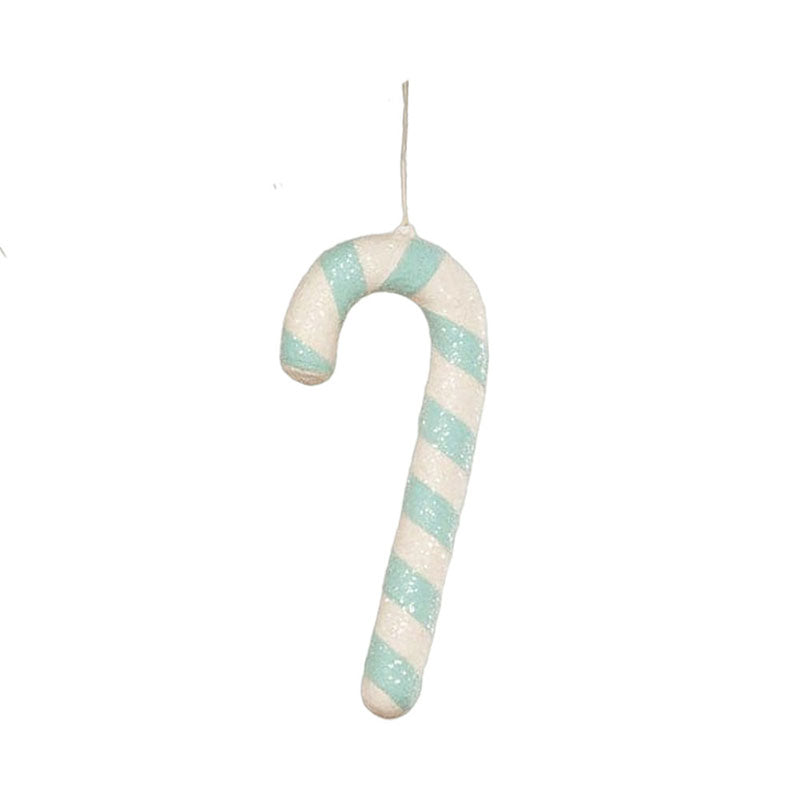 Aqua Candy Cane Ornament by Bethany Lowe Designs