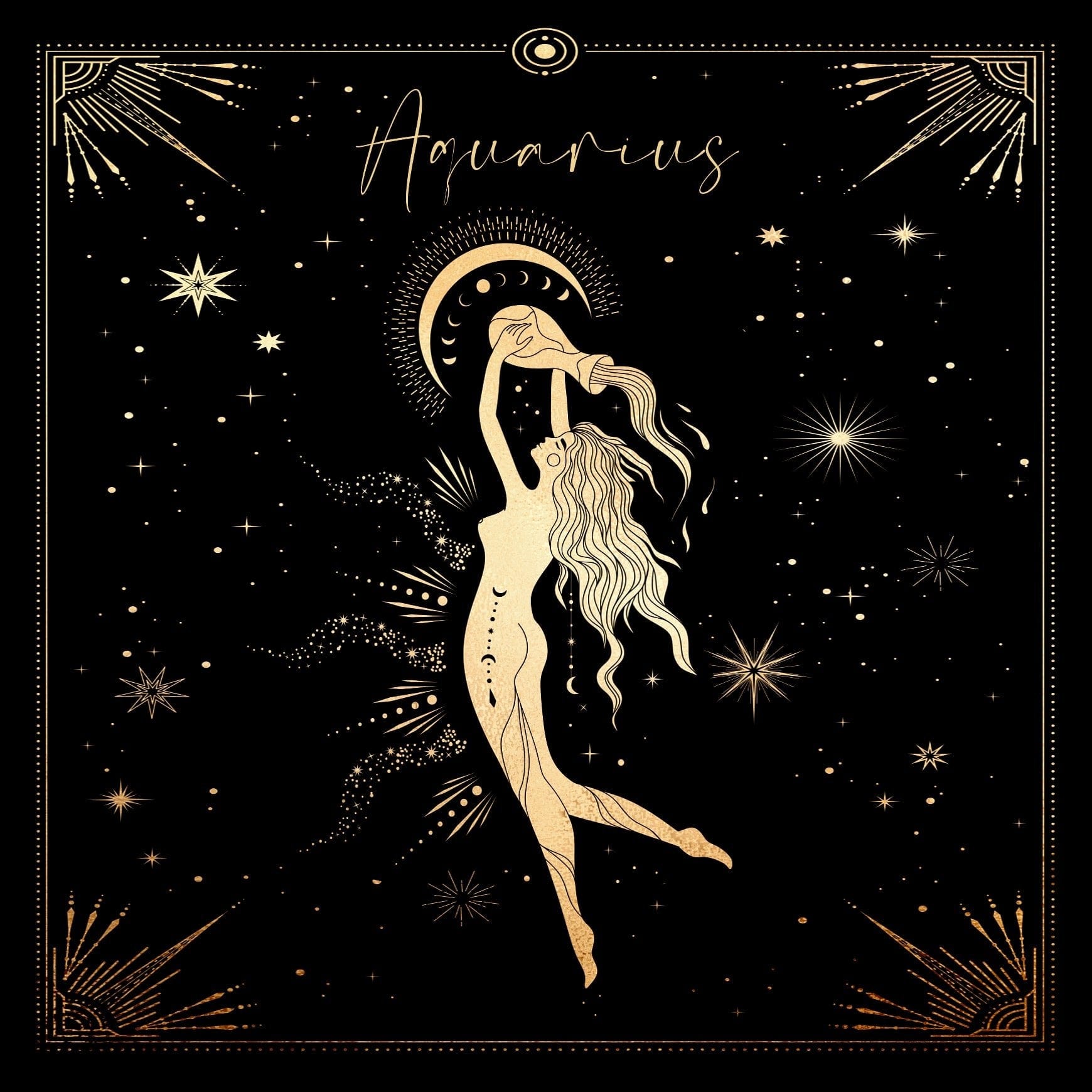 Aquarius Deity Zodiac Gift Box Set