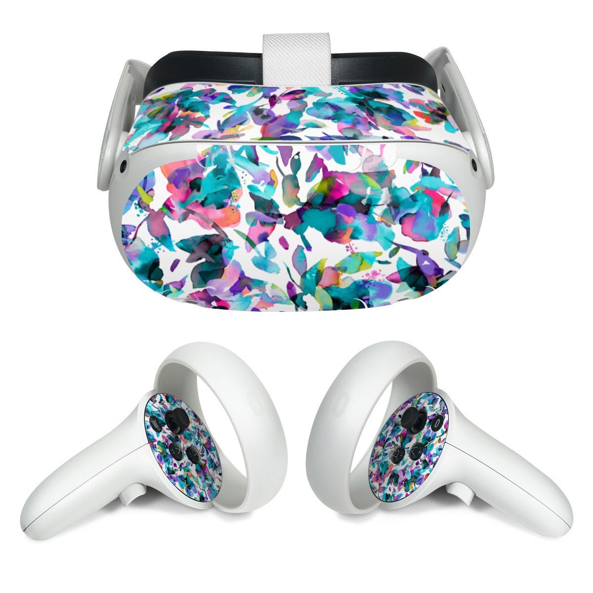 Aquatic Flowers - Meta Quest 2 Skin