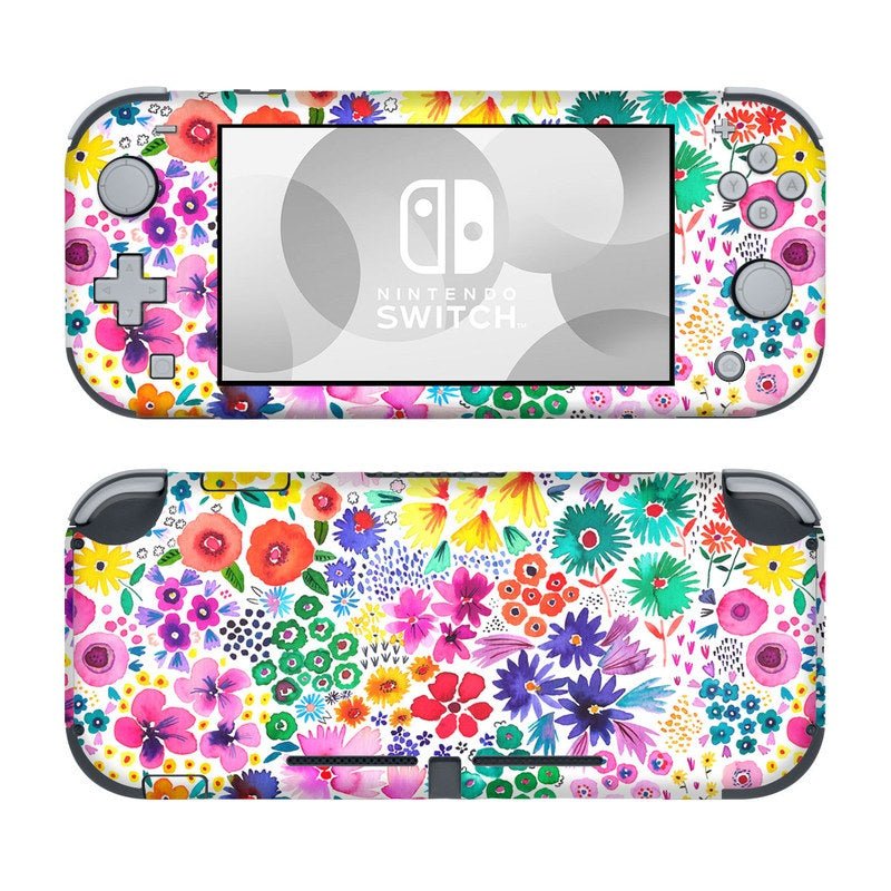 Artful Little Flowers - Nintendo Switch Lite Skin