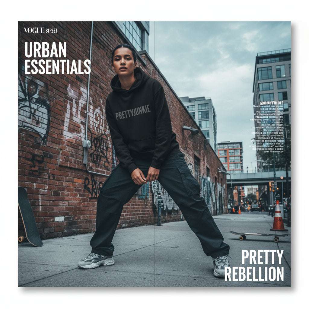 PRETTYJUNKIE Oversized Premium Hoodie