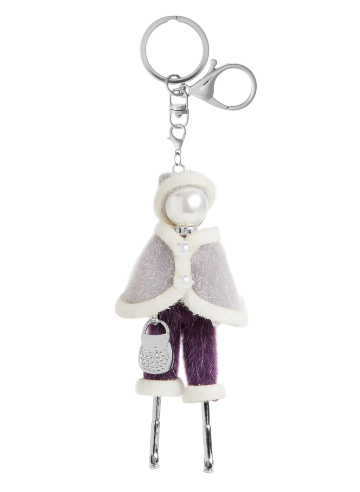 Coco + Carmen Charming Ladies Bag Charm + Key Fob - Carol