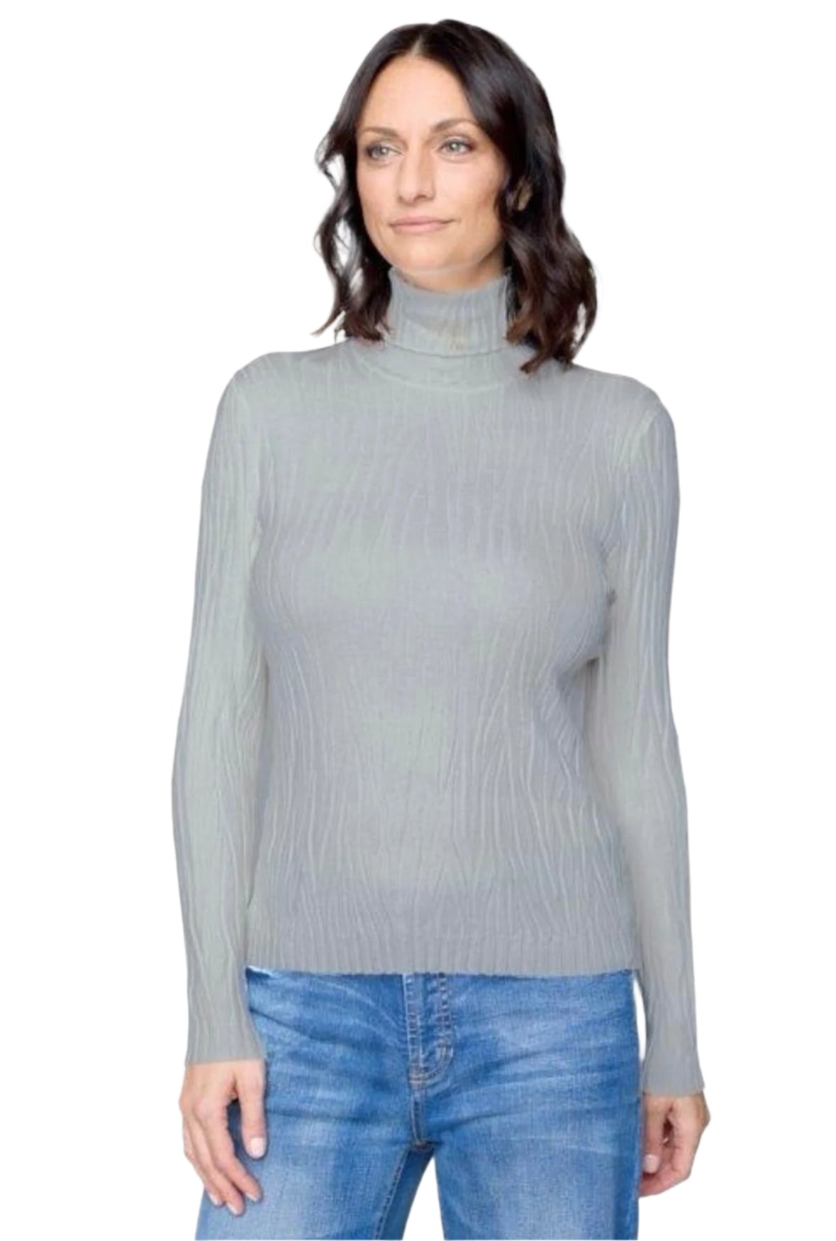 Carre Noir Turtleneck Top 6616