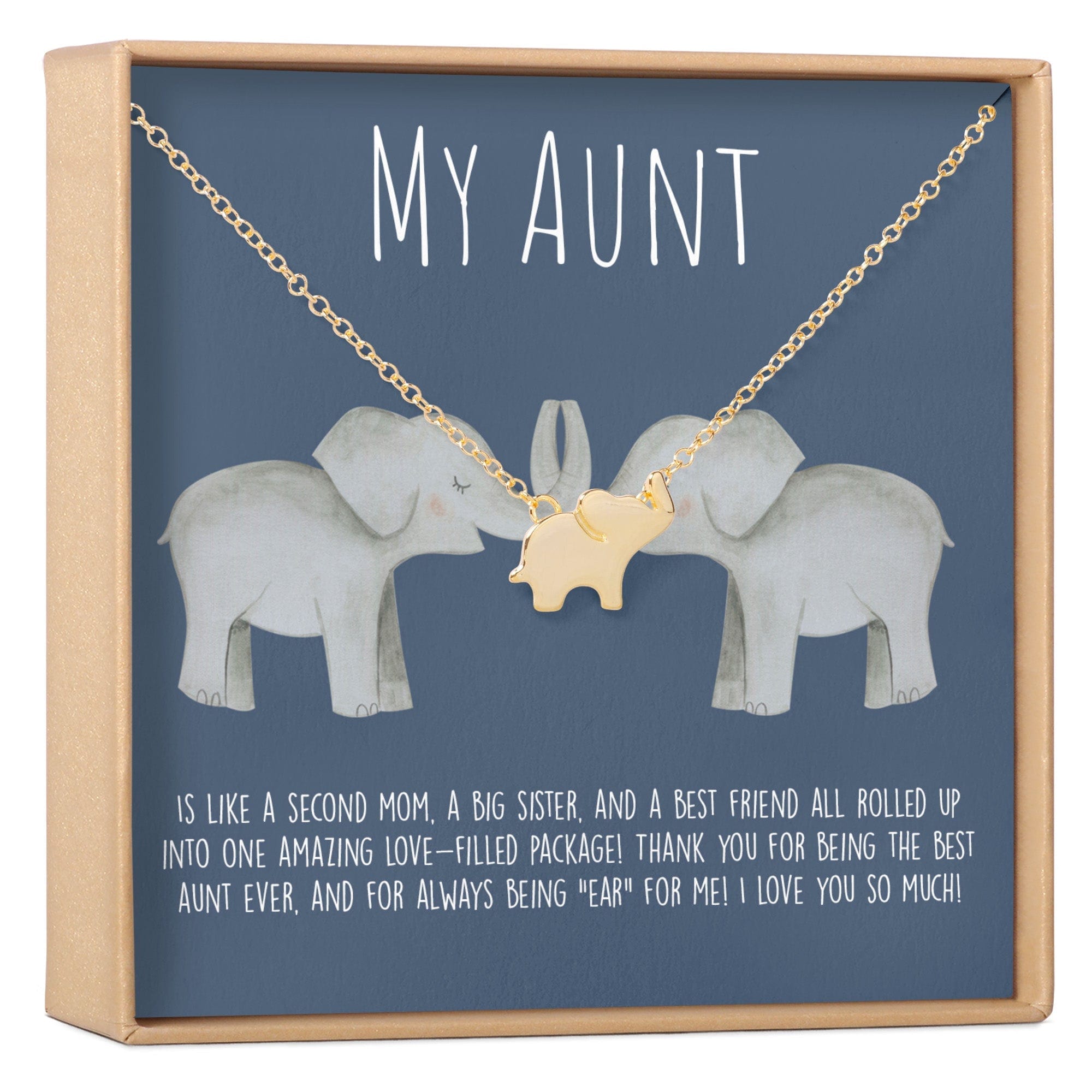 Aunt Elephant Pendant Necklace