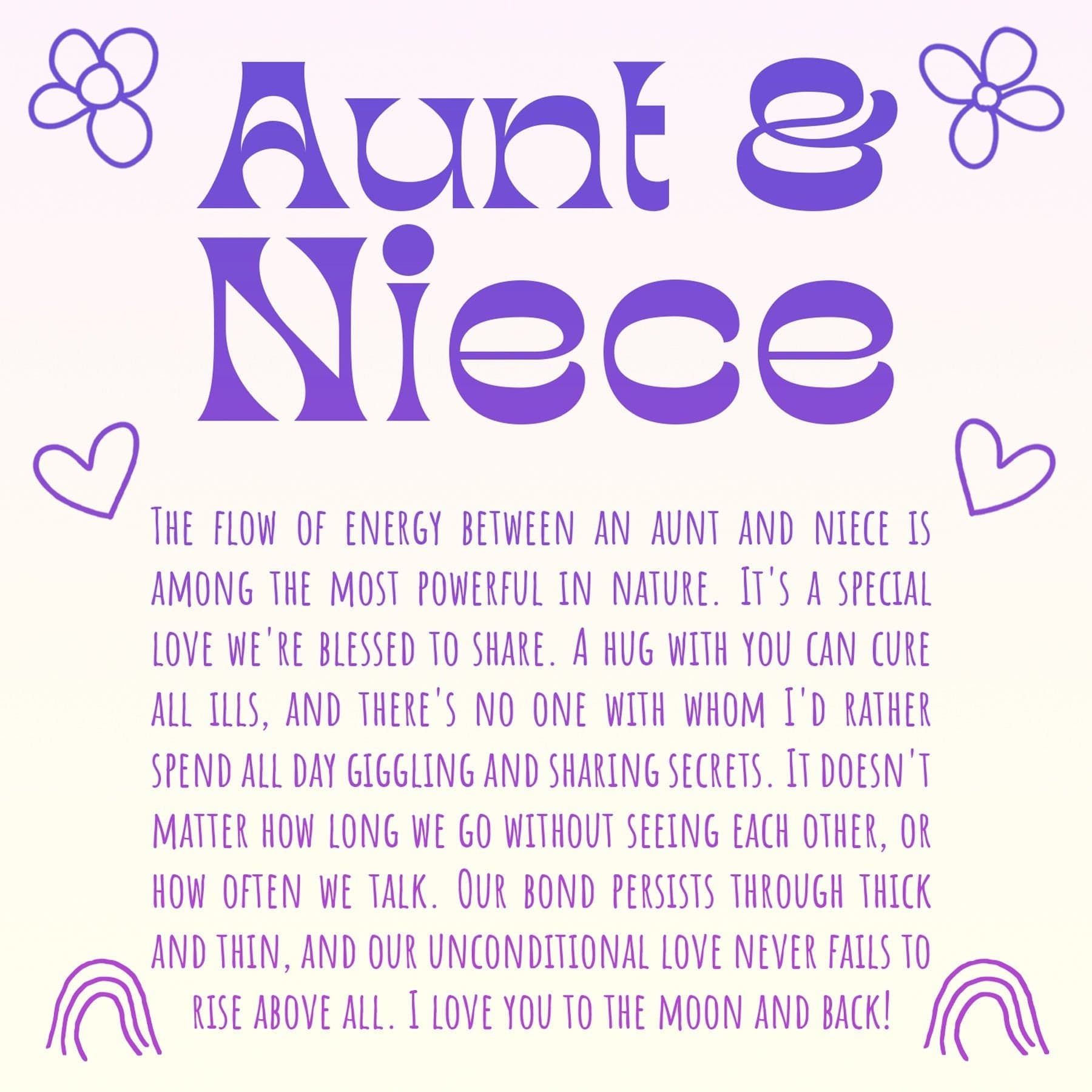 Aunt-Niece Gift Box Set