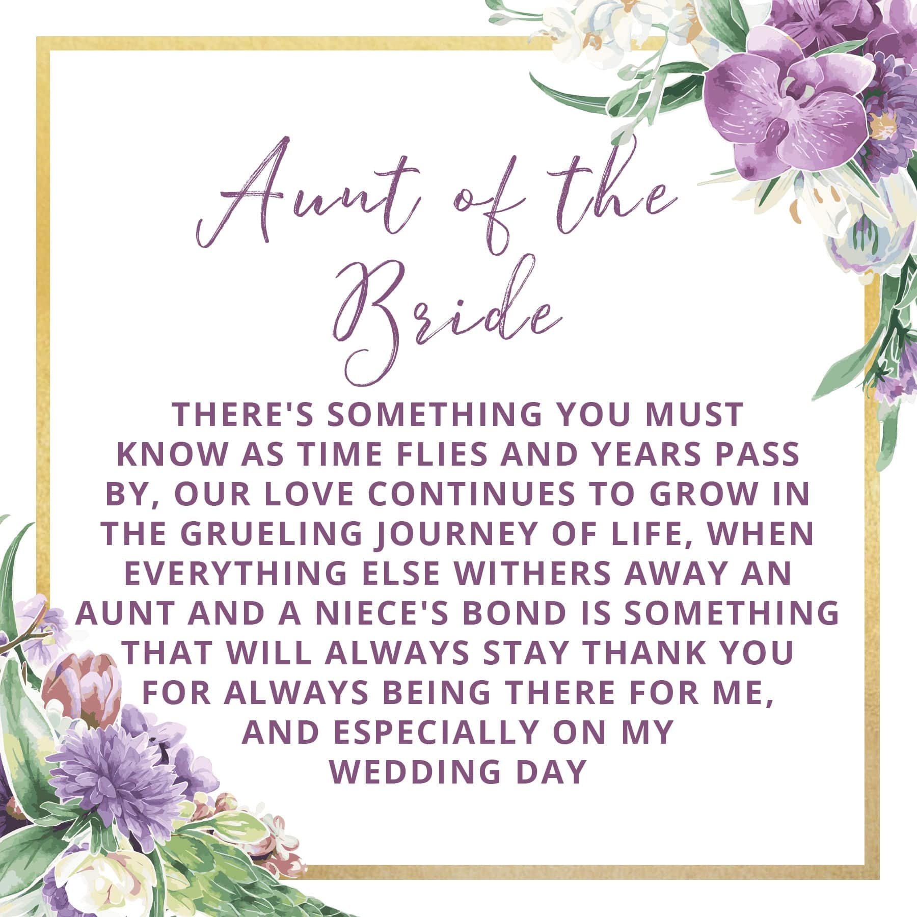 Aunt of the Bride Spa Gift Box