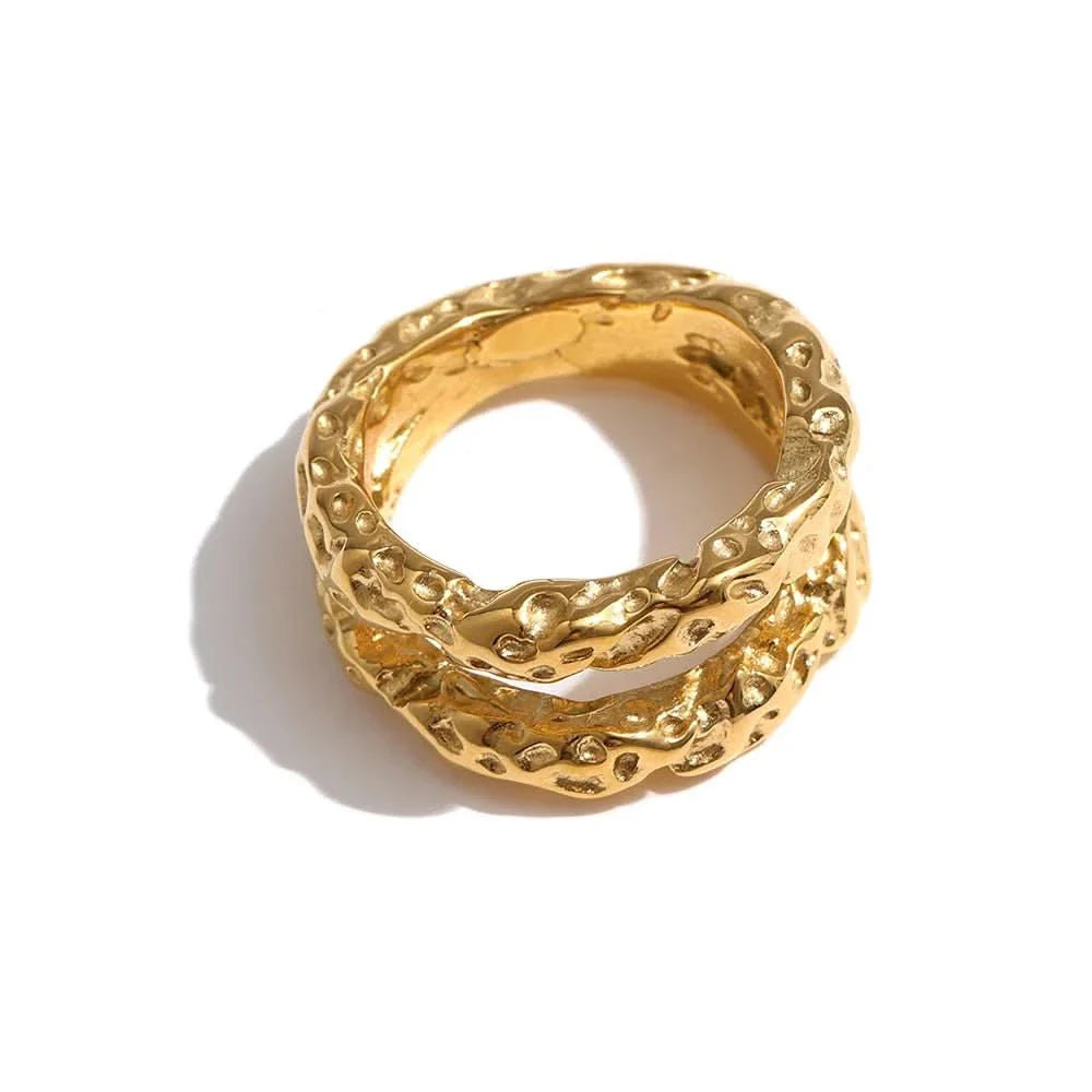 Aurum Moon Double Ring