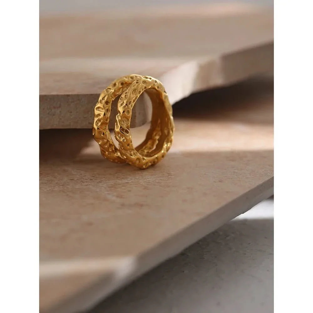 Aurum Moon Double Ring