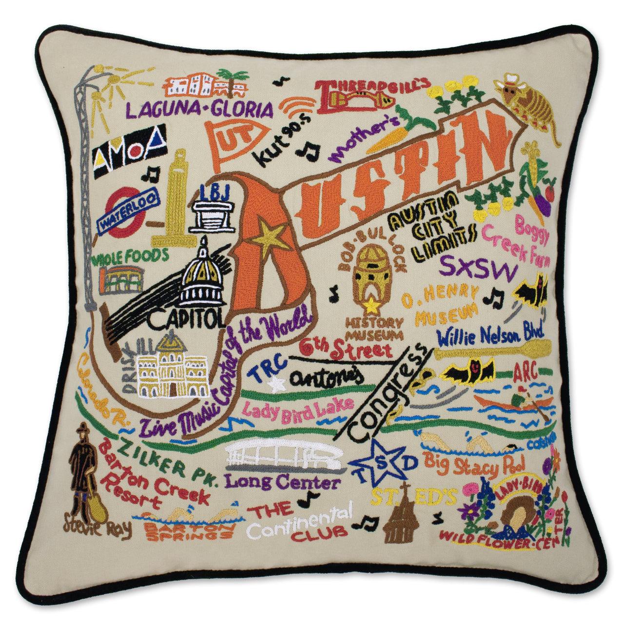 Austin Hand-Embroidered Pillow
