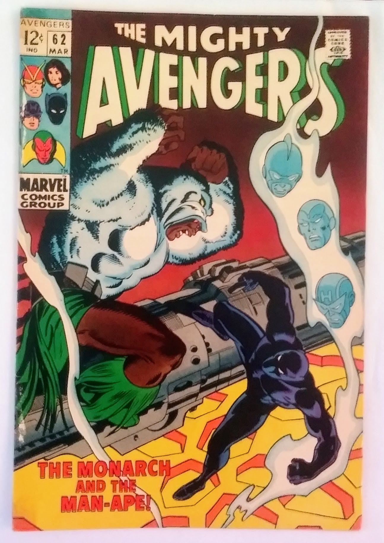 Avengers #062, Marvel Comics (March 1969, Good)