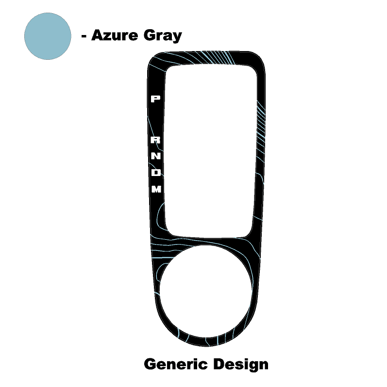 Topo Automatic Shifter Overlay (Printed Series) - 2021+ Bronco Automatic