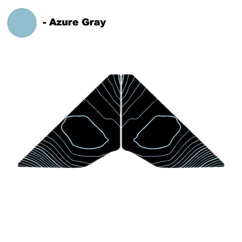 Topo Front Window Triangle Overlay (Printed Series) - 2021+ Bronco 4 Door