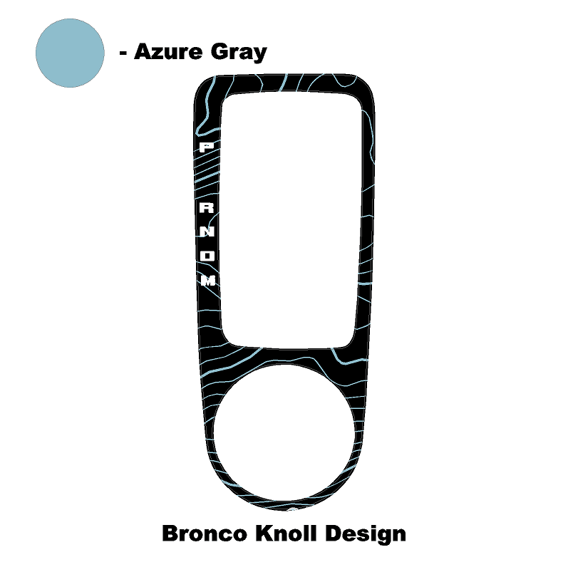 Topo Automatic Shifter Overlay (Printed Series) - 2021+ Bronco Automatic