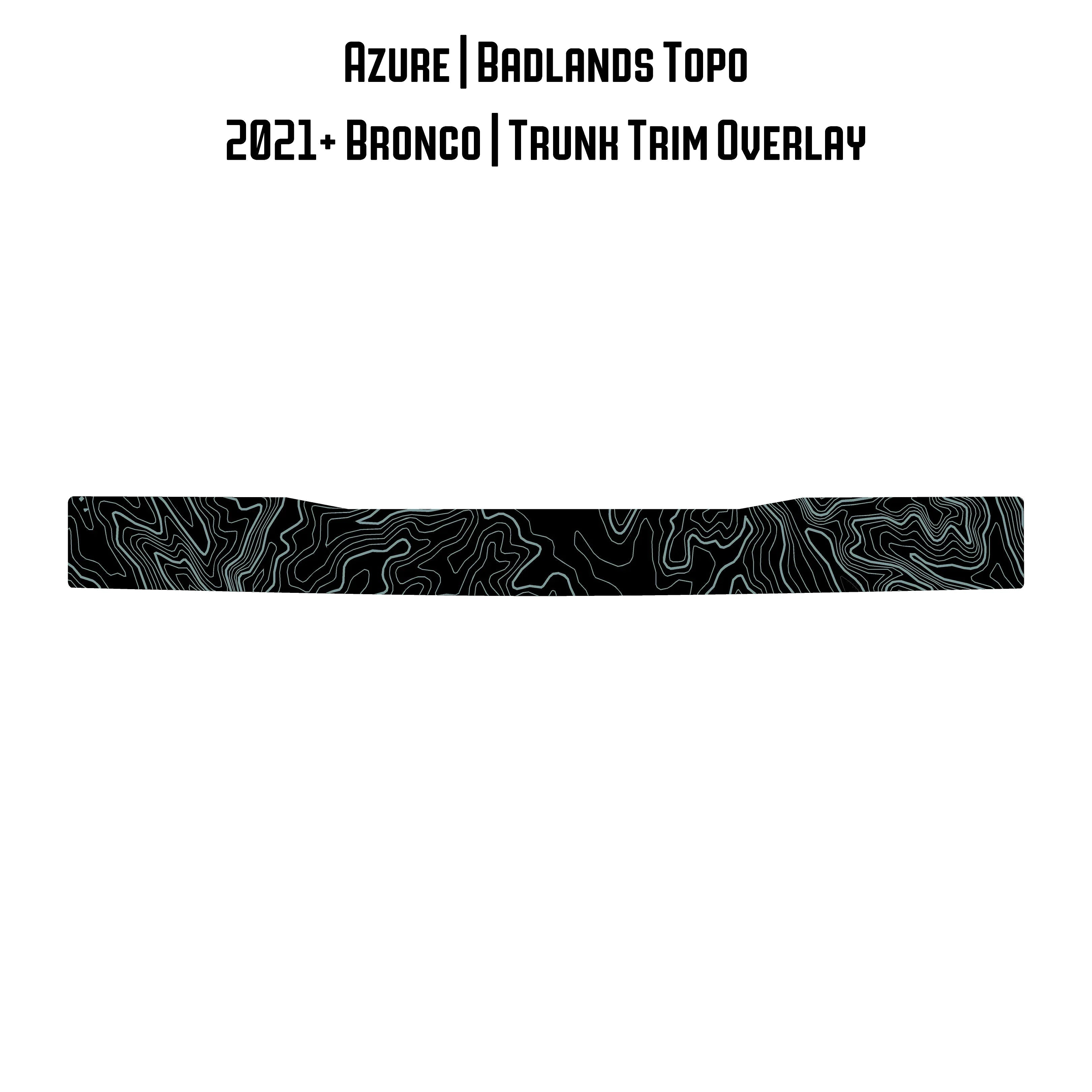 Topo Trunk Trim Overlay / Protector - 2021+ Bronco